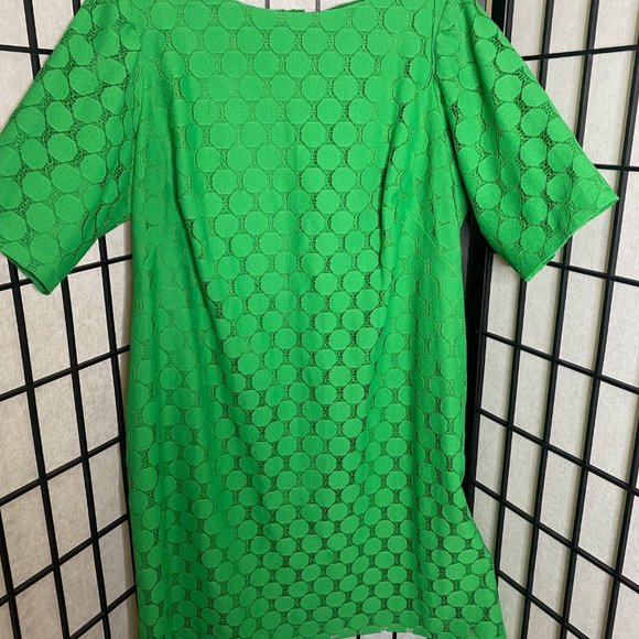 Adrianna Papell Dresses Womens 8w Green Zip Up Dress Short Sleeve